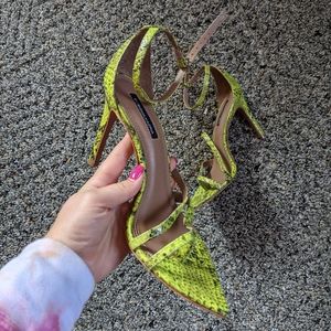 Bcbgmaxazria Neon Snake Heels
